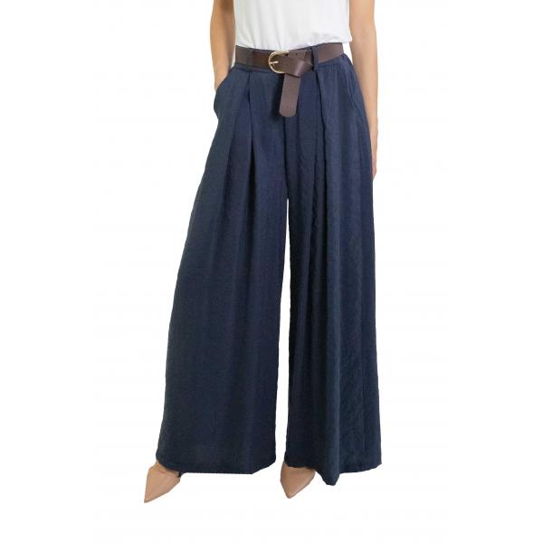 Pantalone palazzo con cintura  "Megan"